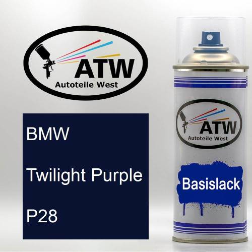 BMW, Twilight Purple, P28: 400ml Sprühdose, von ATW Autoteile West.